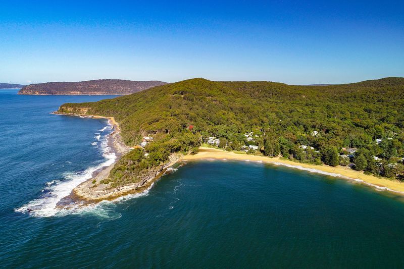 Aerial view of Pearl Beach, NSW