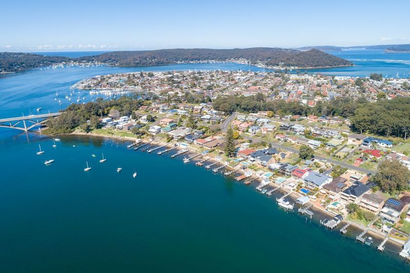 Aerial view of Blackwall, NSW
