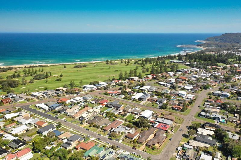 Aerial view of Shelly Beach, NSW