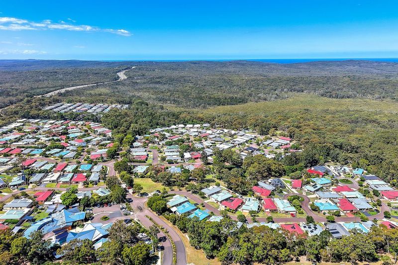 Aerial view of Lake Munmorah, NSW