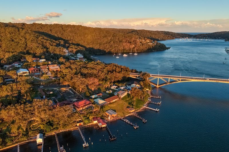 Aerial view of Daleys Point, NSW